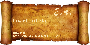Enyedi Alida névjegykártya